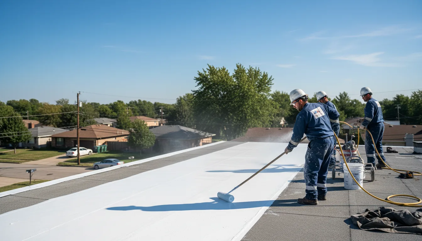 Commercial roof coating in Coalport, PA near me